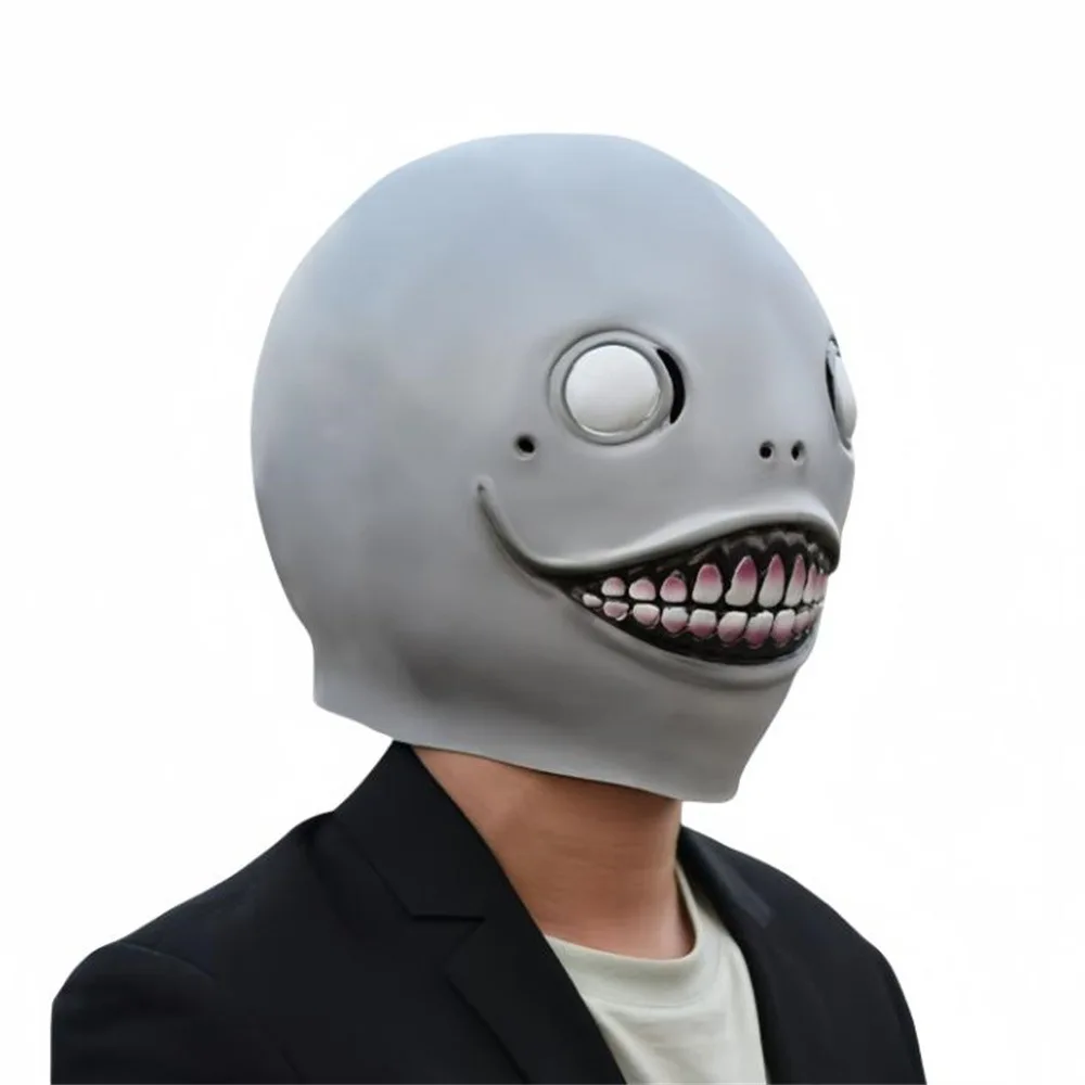 NieR: Automata Emil Maschera Halloween Horror Casco in lattice Halloween Stage Maschera in lattice Costume Crazy Party Cool Play Prop Drop Ship