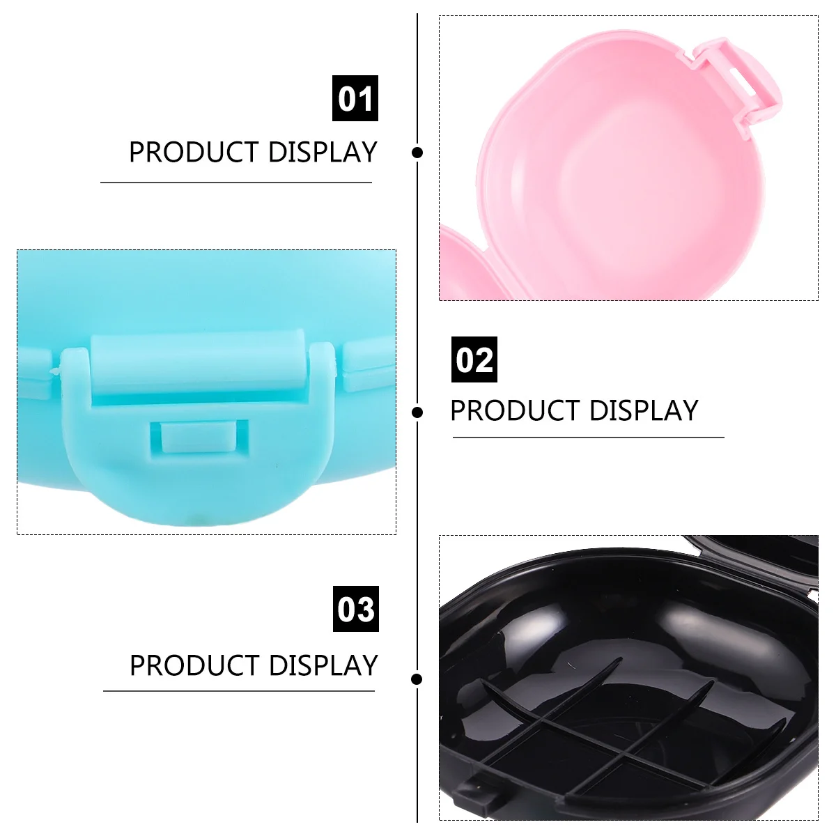 

5Pcs Plastic Soap Dish Modern Simple Design Portable Waterproof Container for Bar Soap Bathroom Shower Travel Outdoor Use