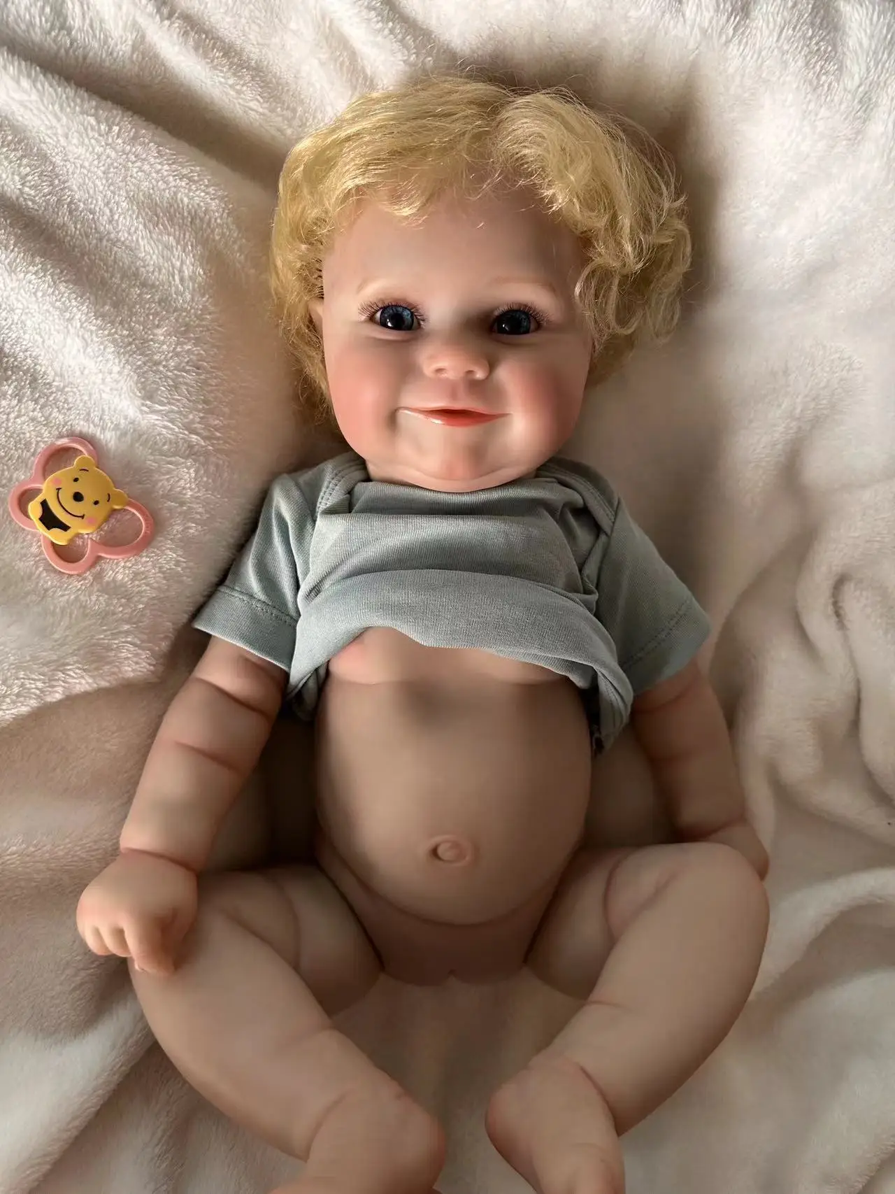 Cokela, 50cm, 20 pulgadas, muñeca Reborn realista, bonita muñeca de vinilo, muñeca de simulación para recién nacido, muñeca Retro europea, juguetes para chico, regalo de Navidad