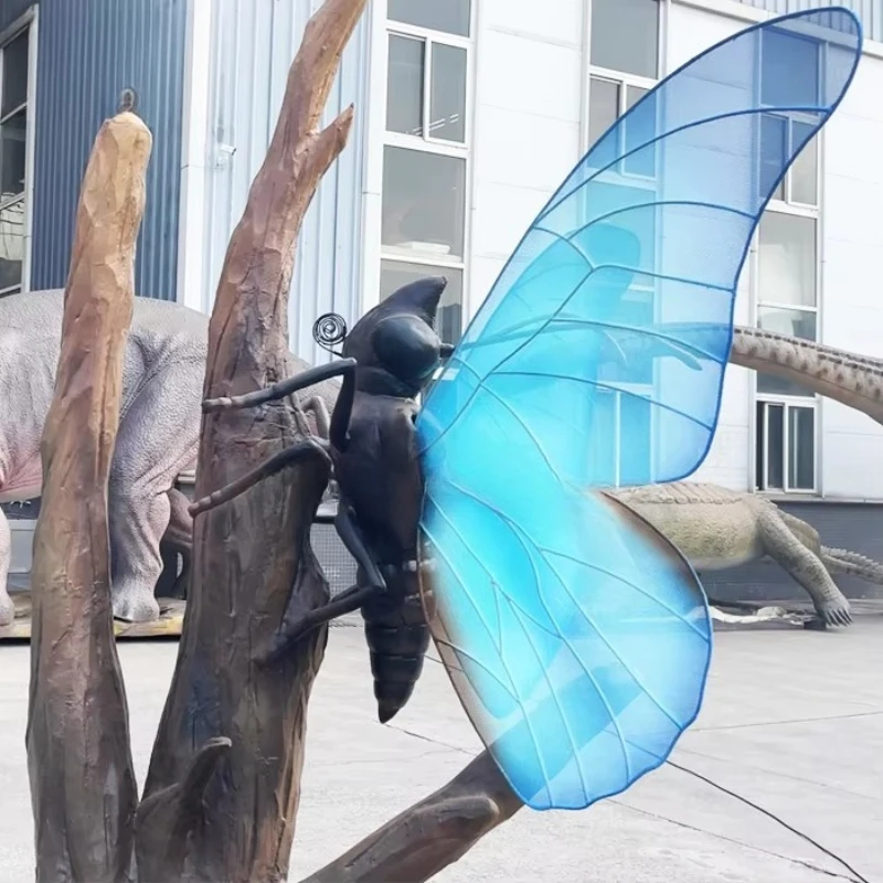 Garden decoration colorful animated butterfly model handmade insects