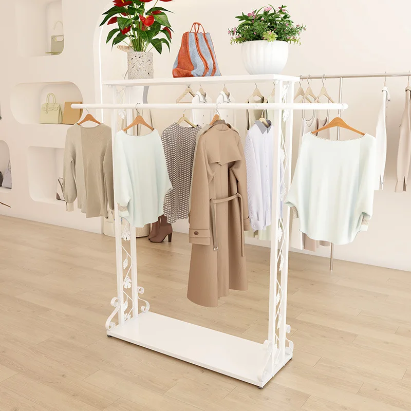 Benutzerdefiniert. Neue Eisen Kleidung Display Stand Taille Insel Regal Runde Insel Stand Rack Einkaufszentrum Doppelseitige Seite Gerinnsel