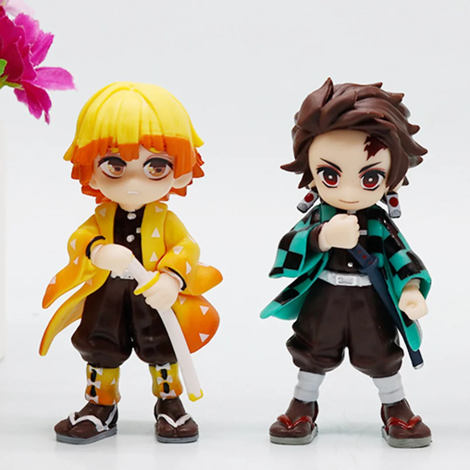 Demon Slayer Tanjiro Kamado Nezuko anime cartoon figuur blinde doos creatieve gepersonaliseerde standbeeld model ornament verrassing geschenkdoos
