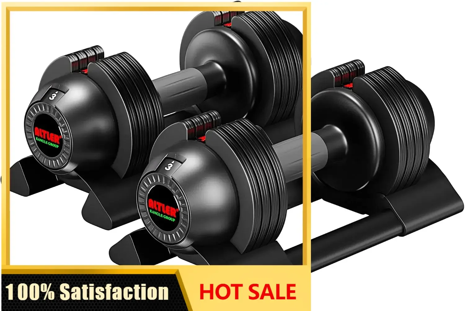 Adjustable Dumbbell Set 22lbs pair adjustable dumbbell- Perfect for Strength Training and Fitness Workouts