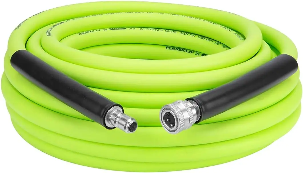 

HFZPW426050Q-E 4200 PSI, 50' Pressure Washer Hose, 3/8 in. x 50 ft, ZillaGreen