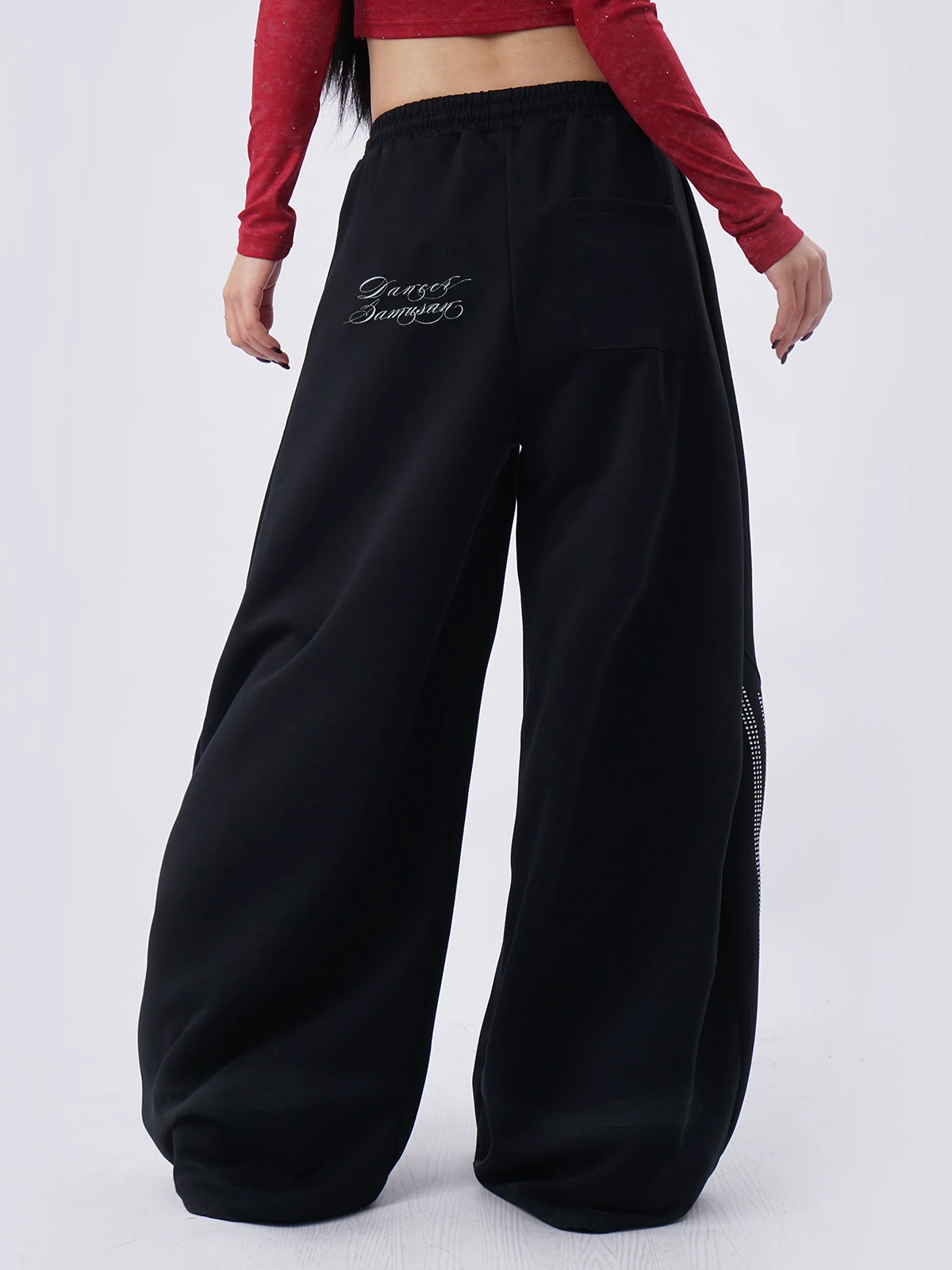 Black Loose Jazz Style Women's - đánh giá và giá Street Fashion Kpop