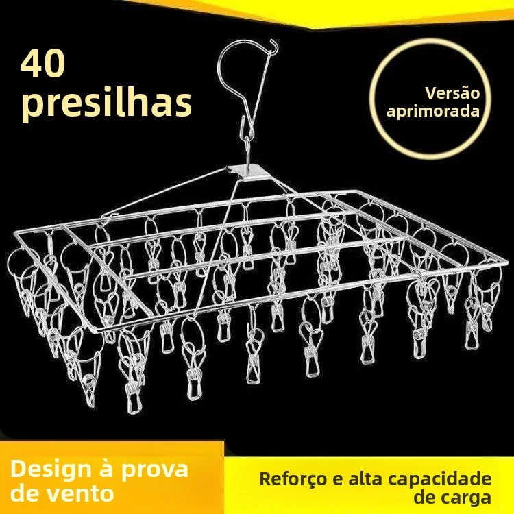 stainless-steel-clothes-hanger-with-clip-for-drying-clothes-socks-underwear-multi-clip-home-dormitory-use-iron-clothes-hanger