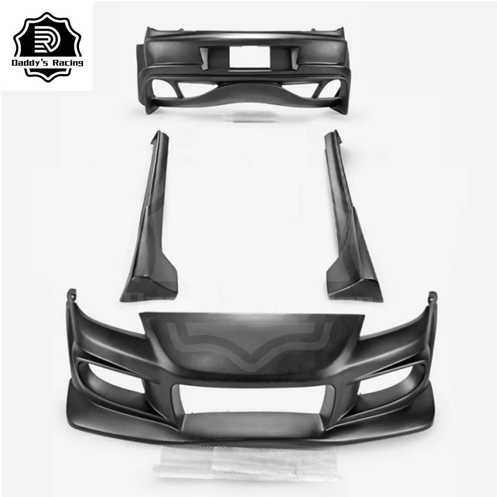 Fiber Glass Body Kit Set Car Parts Fit For MZD RX8 VS-Style Full Body Kit Front Rear Bumper Side Skirt