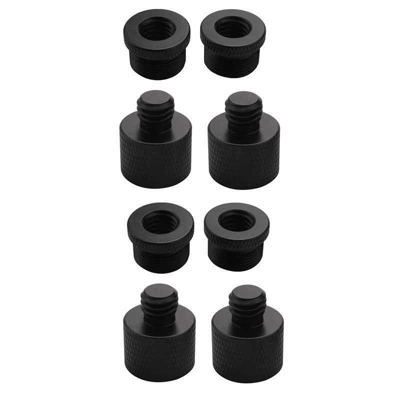 

8 Pcs Mic Thread Adapter 5/8 Female To 3/8 Male And 3/8 Female To 5/8 Male Screw Adapter Thread For Mic Stand Mount