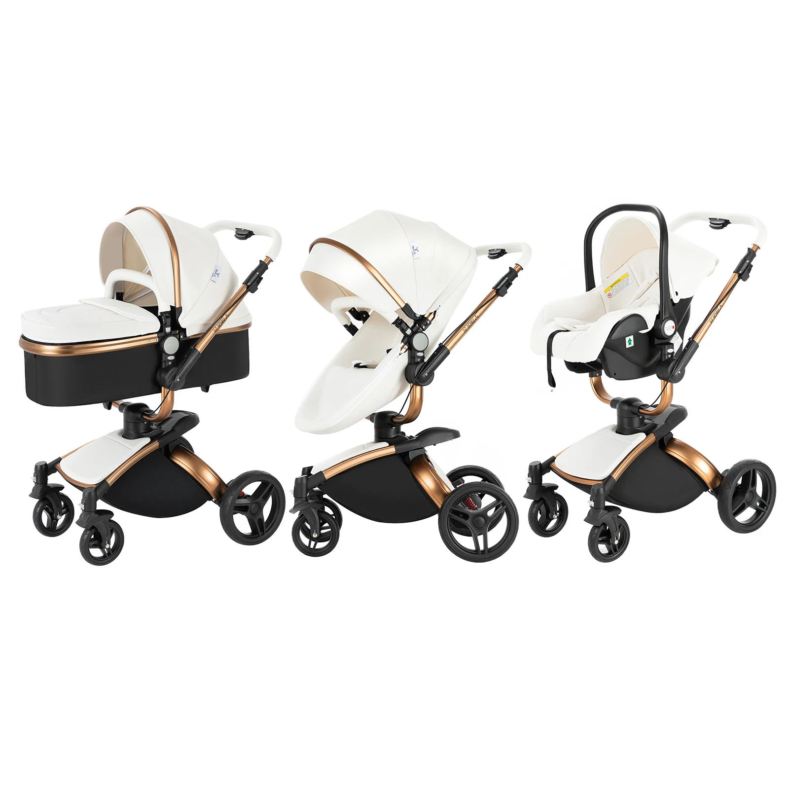 Passeggino di lusso 3 in 1 passeggini pieghevoli triciclo carrello per bambini passeggino per bambini passeggino per paesaggio alto per neonato