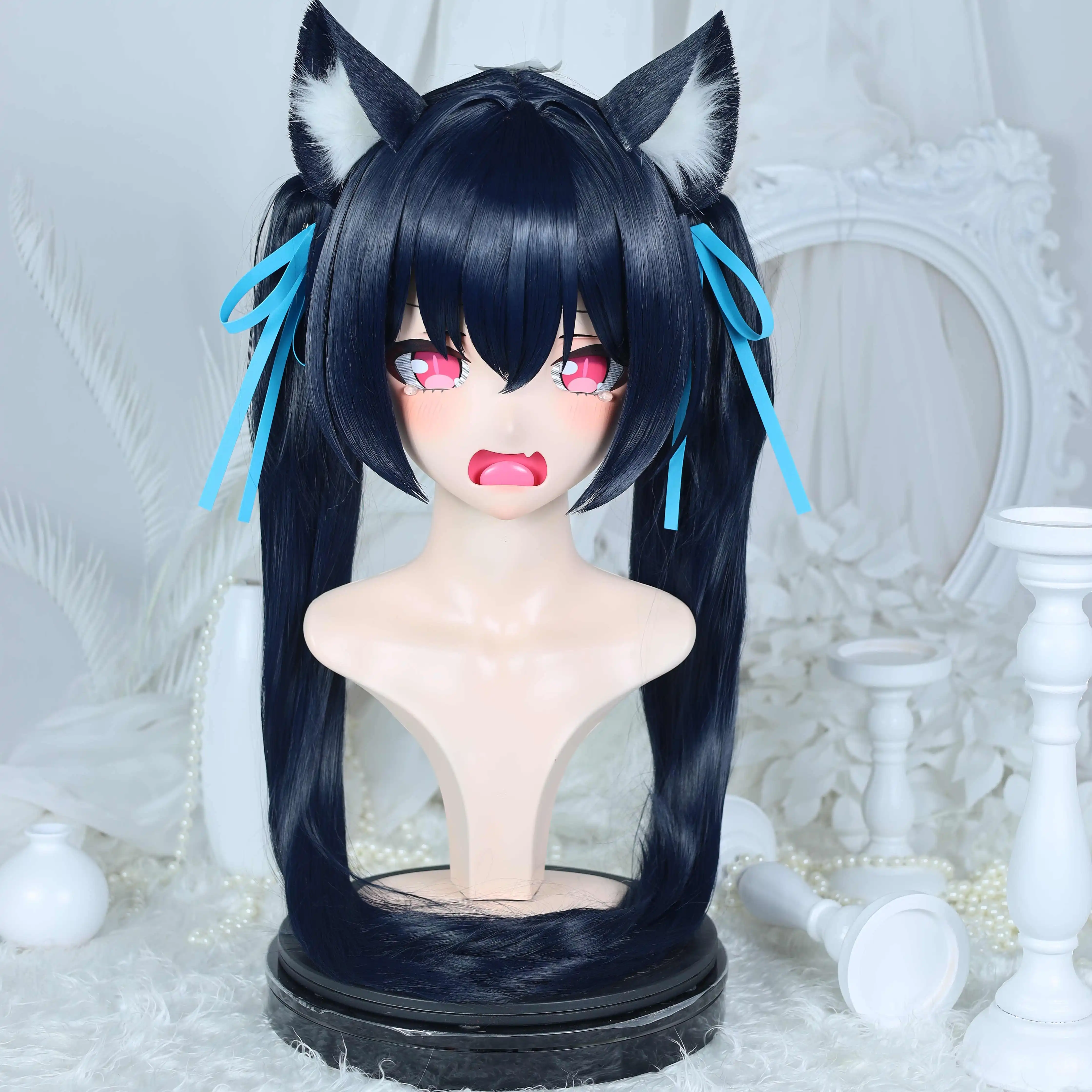 

Kigurumi celery NFD full headband lock cosplay headshell props costume anime game