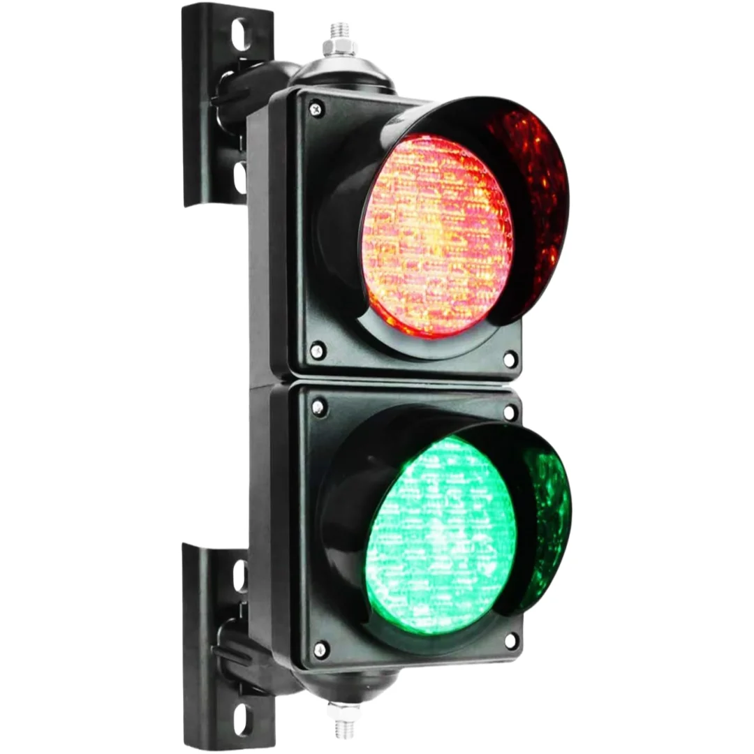

Traffic Light 【100mm/4inch Traffic Light Kit】Dual Voltage DC12-36V/AC85-265V | Stop/Go Signal Lamp | PC IP65 Waterproof