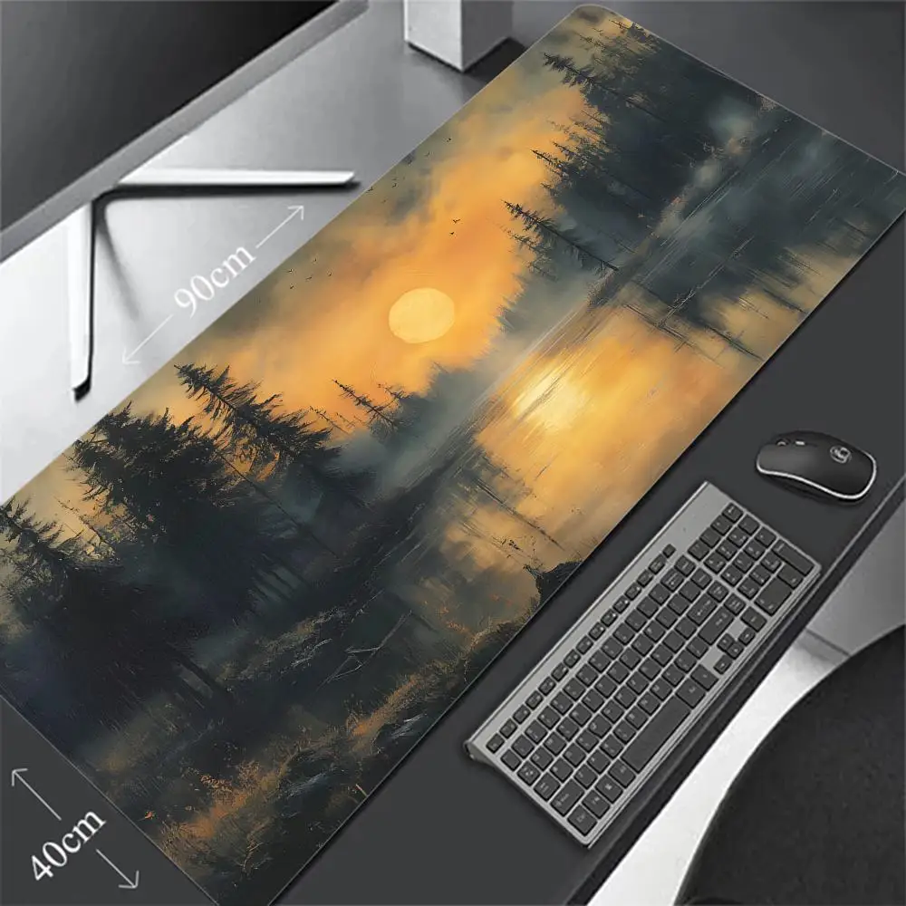 

Large Mouse Pad, Office Pad, Rubber Anti-Slip Retro Style Mouse Pad Desk Pad, Pc Accessories ，Desk Accessories.