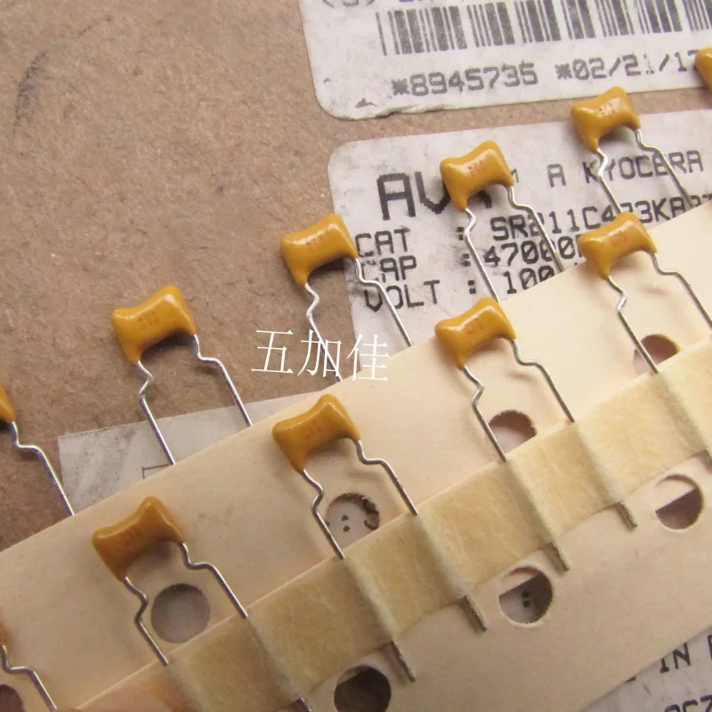 10-100pcs SR211C473KARTR1 100V47NF 0.047UF X7R imported ceramic monolithic capacitor 473C1K