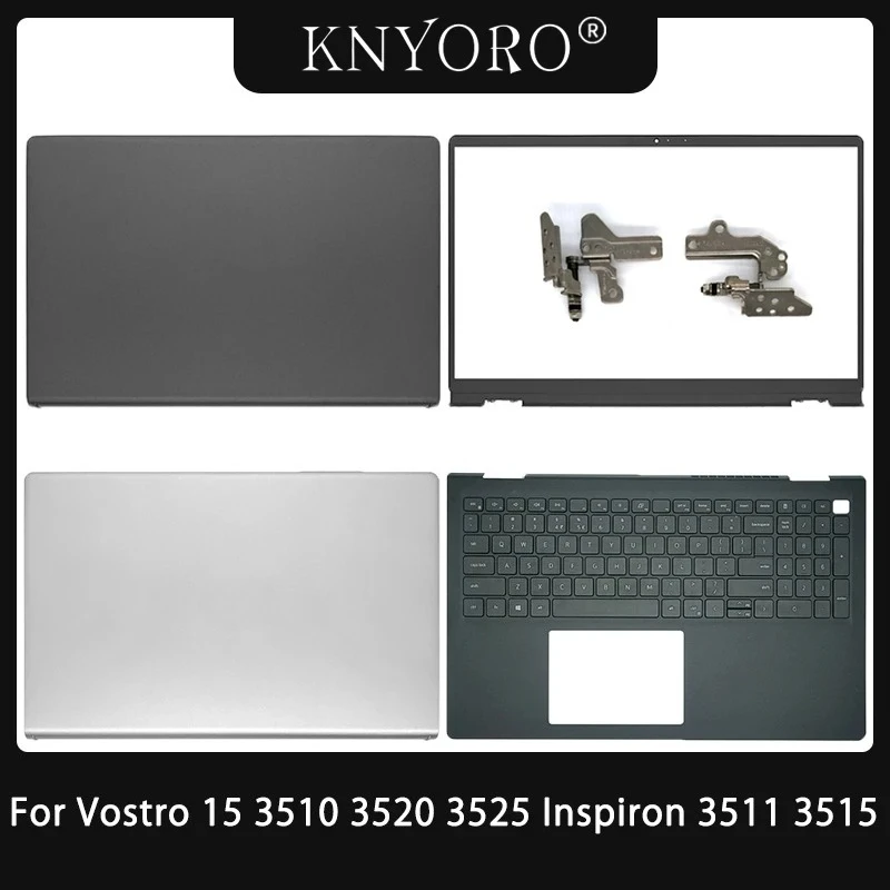 NEW For Vostro 15 3510 3520 3525 Inspiron 3510 3511 3515 00WPN8 0DWRHJ LCD Back Cover Upper Top Case Laptop Body Rear Lid Hinges