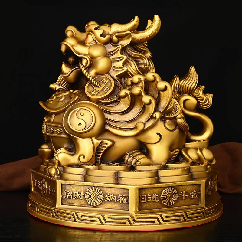 Pi Xiu Decoration Pure Copper Cornucopia Wealth Comes from Every Direction Gossip Fortune Bank Living Room Shop Opening Gift