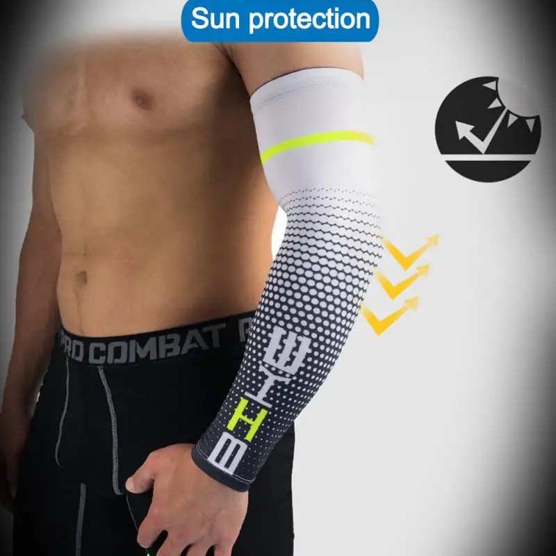 Arm Sleeve UV Protection Armguards Quick Elbow Support Fitness Running Arm Cover Fishing Cycling Sunscree Arm Warmers