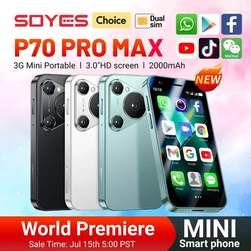 Estreno Mundial Soyes P70 Pro Max Mini Smartphone Android8.1