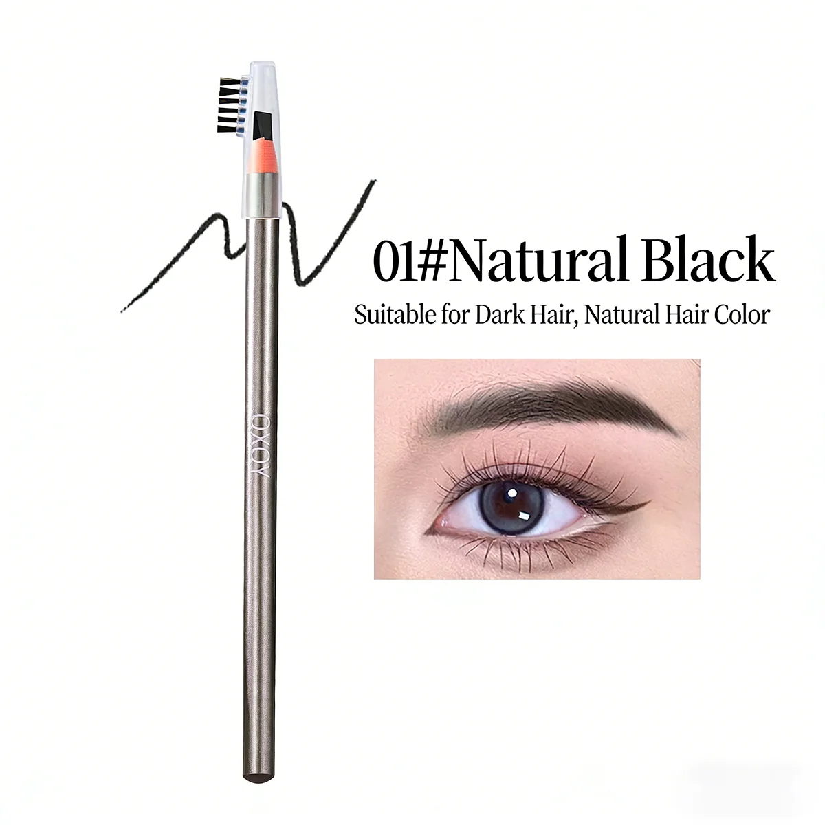 QXQY 아이브로우 펜슬 방수 아이브로우 강화제 오래 지속되는 눈썹 화장품 전문가용 메이크업 브로우 리프트 페더 ﻿