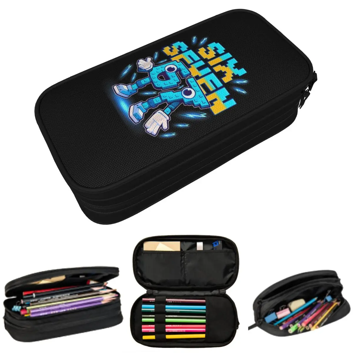 Number 67 Building Blocks Print Pencil Case for Kids School Pen Box Pencil Bag Stationery Supplies Pen Holder Bag