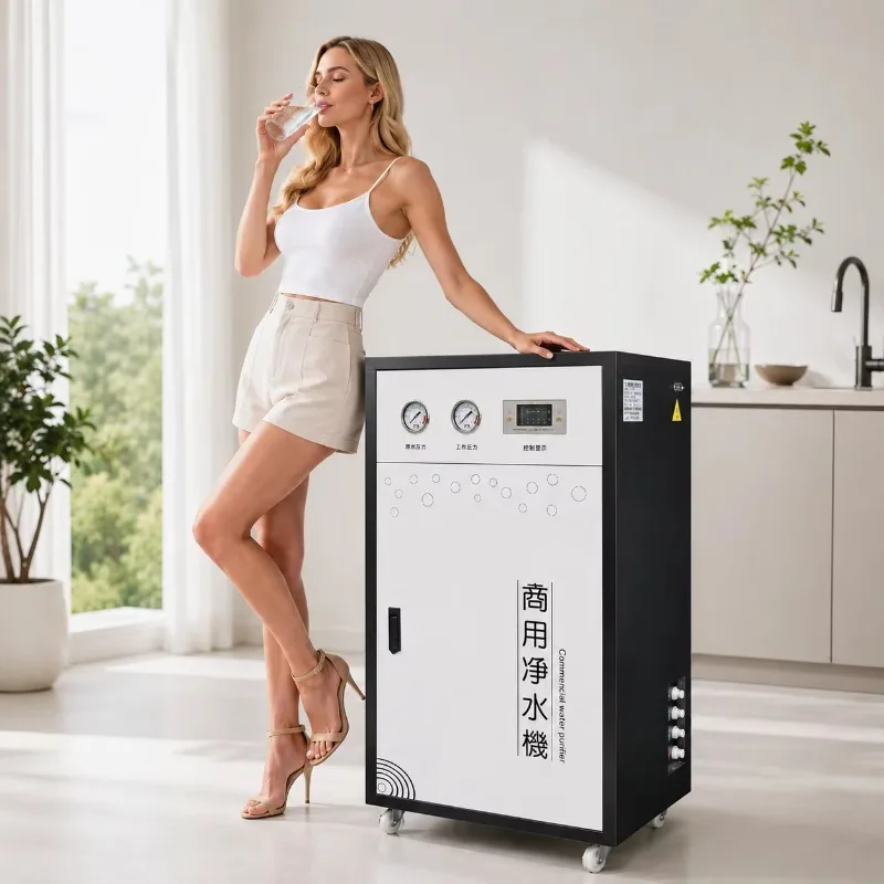 Smart PLC-controlled RO Water System With Pump 120LPH High-Efficiency Cabinet For Commercial Coffee Chain Espresso Supply Unit