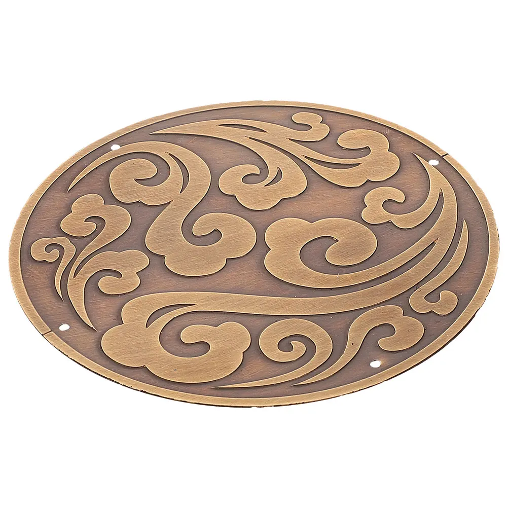 

Outdoor niture Storage Cabinet Decoration for Front Decorate Console Decorative Appliques Brass Carved Handle Ornaments