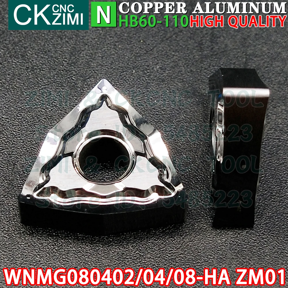 WNMG080402-HA ZM01 WNMG080404-HA ZM01 WNMG080408-HA ZM01 carburo inserti in alluminio tornitura inserti utensili WNMG0804 WNMG 0804 CNC meccanico metallo tornio utensili da taglio