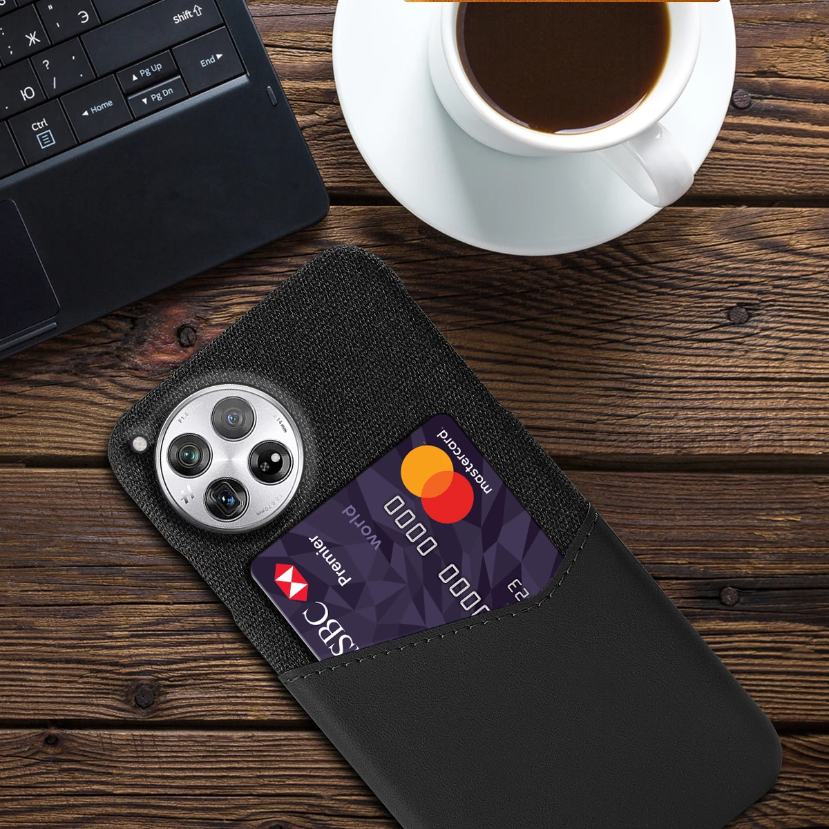Business Case For OnePlus 12 Funda Febric Card Holder Cover For One Plus 12 1+12 5G 6.82\