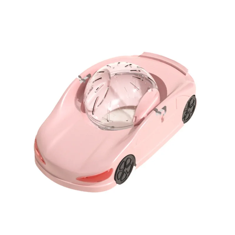 

Hamster Exercise Ball Running Car-Shaped Cage Accessory With Ventilation Holes Smooth Movement Adjustable Modes Easy Cleaning