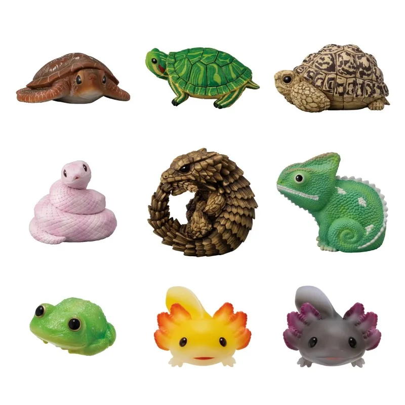 Bandai Original CANDY TOY Palm Friends 11 Anime Figure Reptiles Action Figure Toys for Boys Girls Kids Children Birthday Gifts