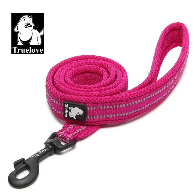 True Path – TRUELOVE Reflective Padded Leash – Fuchsia