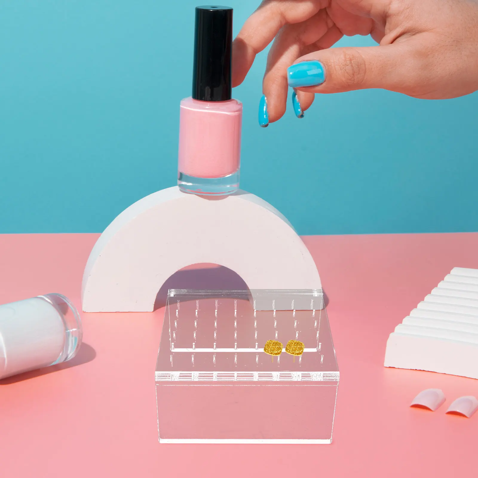 

Прозрачная акриловая подставка для сережек, органайзер для ювелирных изделий, легкий держатель для розничной торговли и выставок