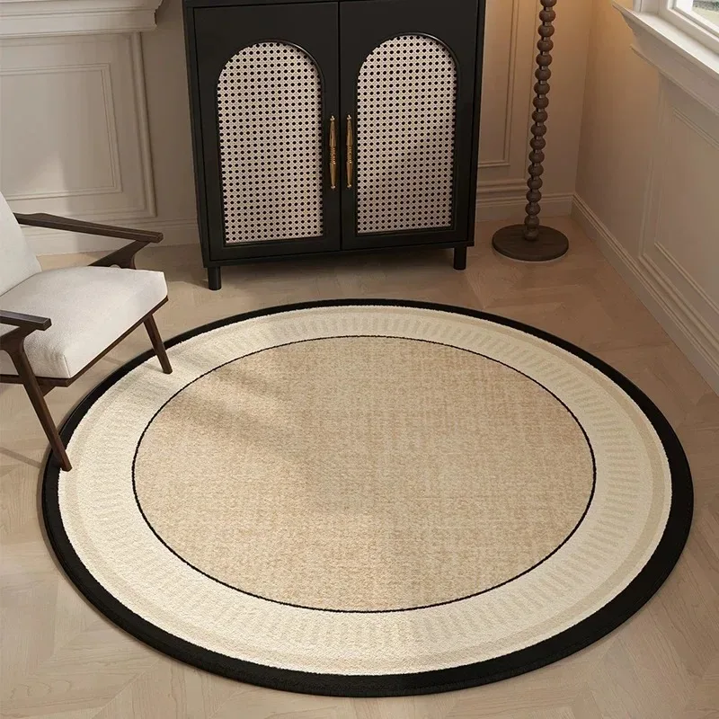 Round Rug Living Room Carpet Stain-resistant Wear-resistant Floor Mat Geometric Pattern Rugs Large Size Home Decoration Mats 양탄자