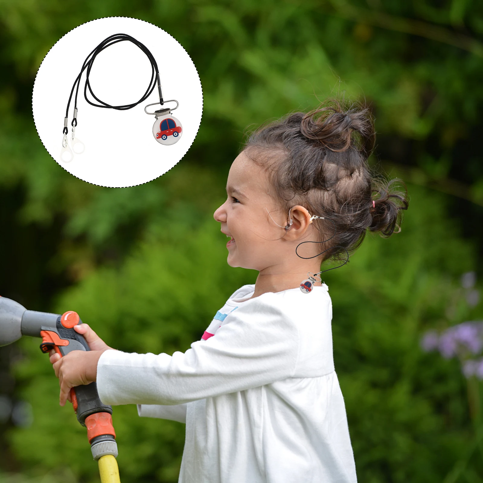 

Hearing Aid Anti lost Lanyard Single Double Ear Metal Hanging Strap Protector Cartoon Cord Child Comfortable