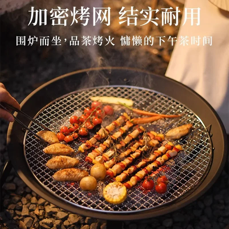 Grill making tea  courtyard Charcoal fire BBQ grill Outdoor portable grill Indoor heating brazier manufacturer