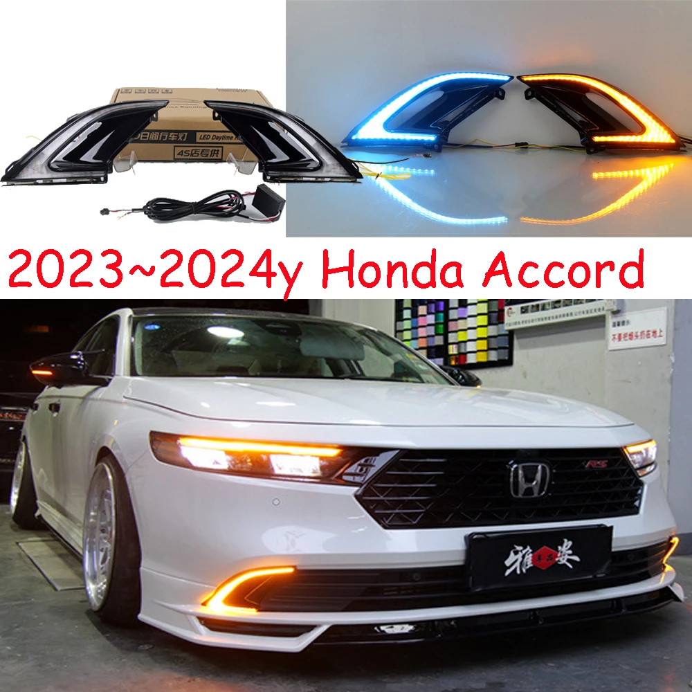 

car bumper headlight for Honda Accord daytime light 2023y DRL car accessories LED headlamp for accord fog light