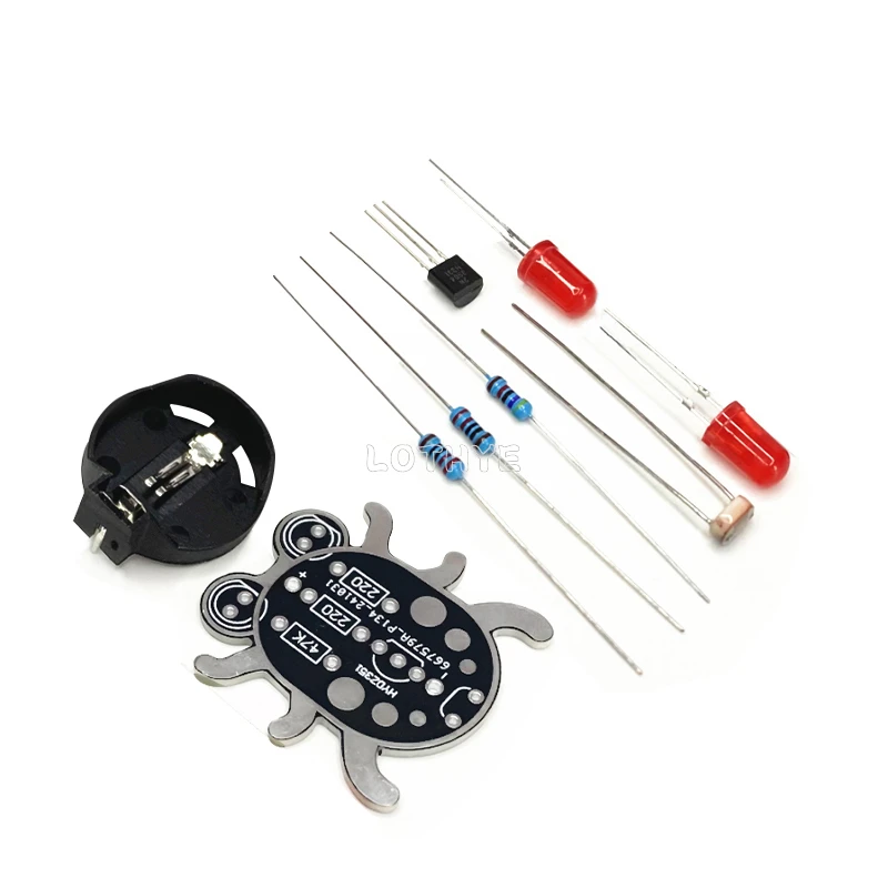 DlY Electronic Weevil Eye Kit Photosensitivity LED Light Soldering  Assembly Welding Practice Experiment For Beginner Learn Gift