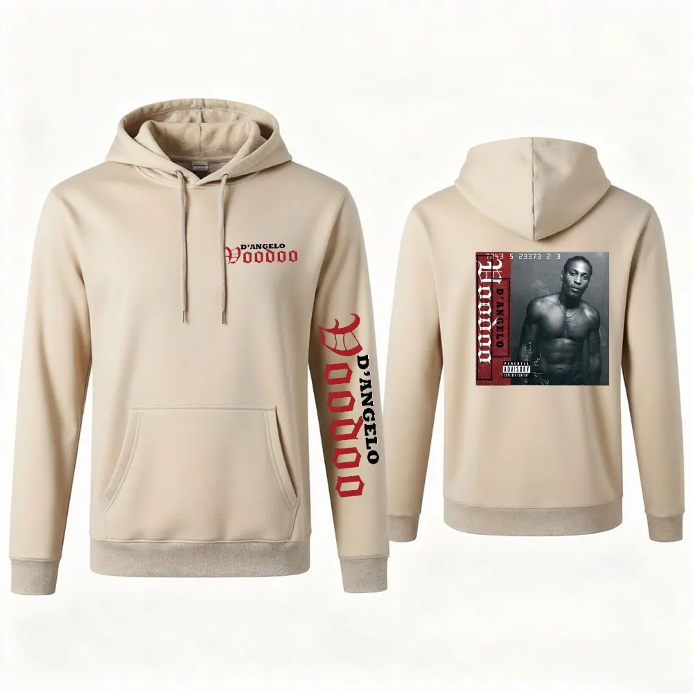 RIP تحية D'Angelo سأفتقد دائمًا. البني السكر الرجال النساء ملابس طويلة الأكمام الخريف هوديي مجموعة الرجال الملابس #4