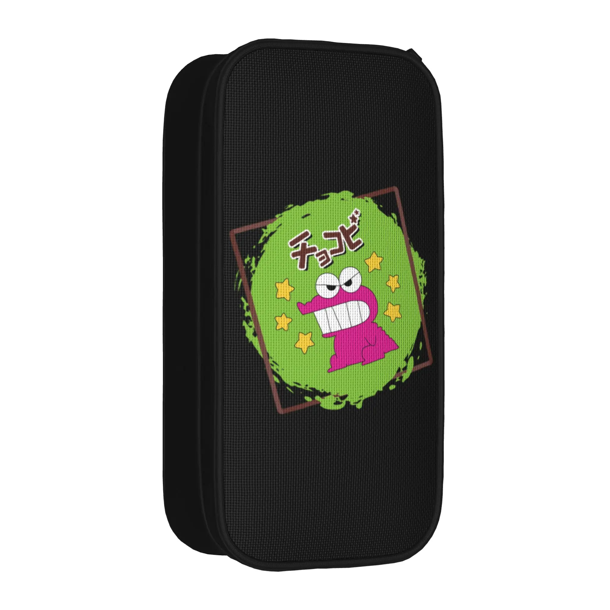 Crayon Shin-chan    Chocobi Snack Logo Federmäppchen Niedliche Stiftbox Tasche für Mädchen und Jungen Große Aufbewahrung Schulbedarf Geschenk Federmäppchen