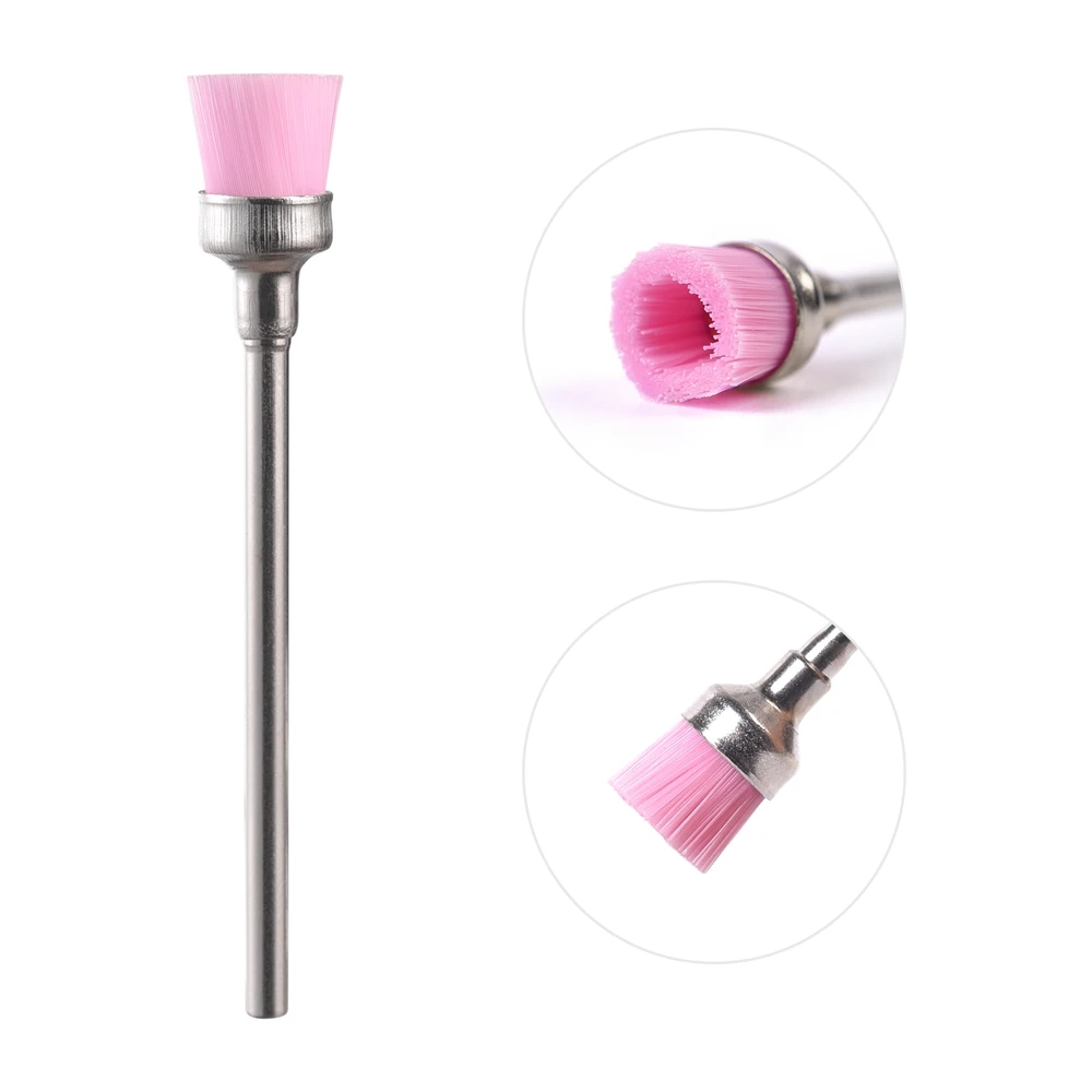 5/10Pcs Nail Drill Bit Cleaning Brush Cleaner Electric Nail Files Milling Cutter Dust Remover Drill Accessories Nail Art Tool