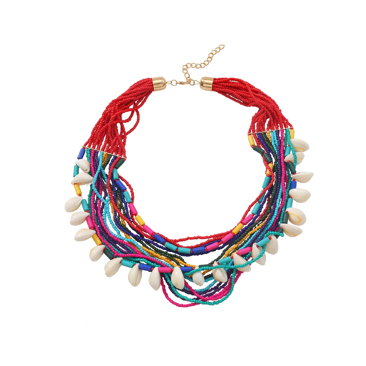 

ZAA Jewellery 2025 Trendy Layered Beaded Necklaces Boho Ethnic Choker Luxury Pearl Pendant Charms Women Holiday Accessories Gift