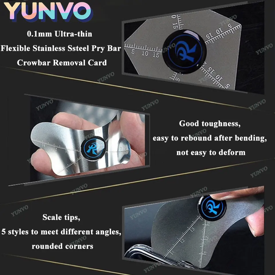 Set de 3 o 6 palancas de acero inoxidable ultrafinas de 0.1mm para reparación de teléfonos 5
