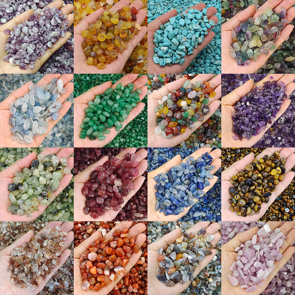 Natural Stones Gravel Crystals Irregular Chip Quartz Ore Minerals Reiki Healing Specimen For Aquarium Fish Tank Home Decoration