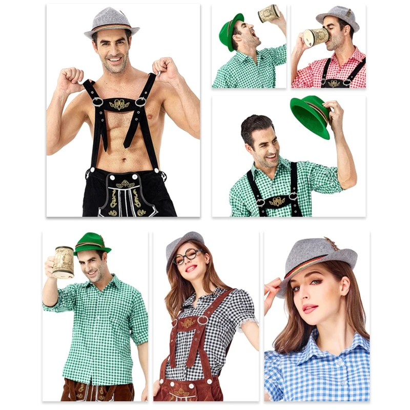 Feather Oktoberfest Jazz Hat for Women Western Oktoberfest Hat Church Hat Model Show Wedding Party Photoshoot Supplies image 5