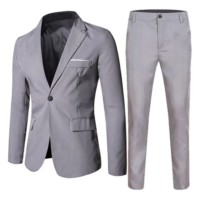 L041 traje informal para hombre, traje de dos piezas para novio, mejor vestido de banquete de boda