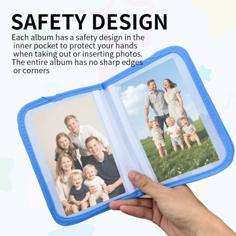 

Soft Cloth Baby First Year Memory Picture Book Photo Album With Teething Rings and Safety Mirror for Cribs or Strollers