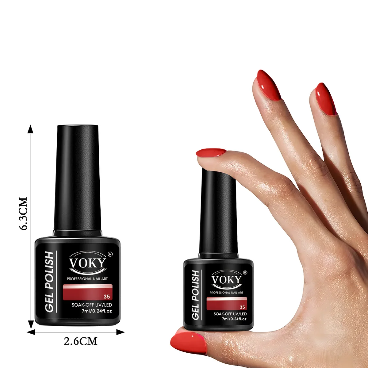 Zestaw 6 lakierów hybrydowych VOKY na jesień, zdejmowalny lakier UV do zdobienia paznokci, prezent dla kobiet