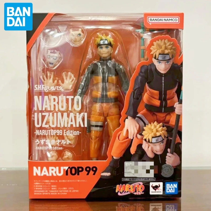 Japanese Genuine New Bandai SHF NARUTOP99 Naruto Vortex Naruto Naruto Portable Model Collection Toy Global Character Popularity