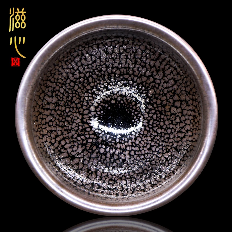 High-End Wanwenhui Jianzhan Partridge Spot Drawstring Tea Cup Jianyang Kung Fu Handmade Tasting