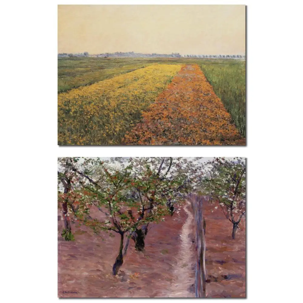 

Gustave Caillebotte фруктовые деревья цветок Petit Gennevilliers масло на холсте пейзаж ручная роспись произведения искусства для декора спальни