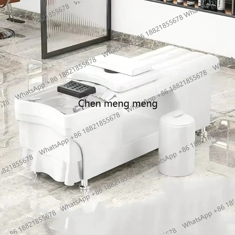 

Ergonomic Luxury Hair Shampoo Bed Comfortable Lounge Nordic Modern Fashion Shampoo Bed Trendy Cadeira De Barbearia Furniture